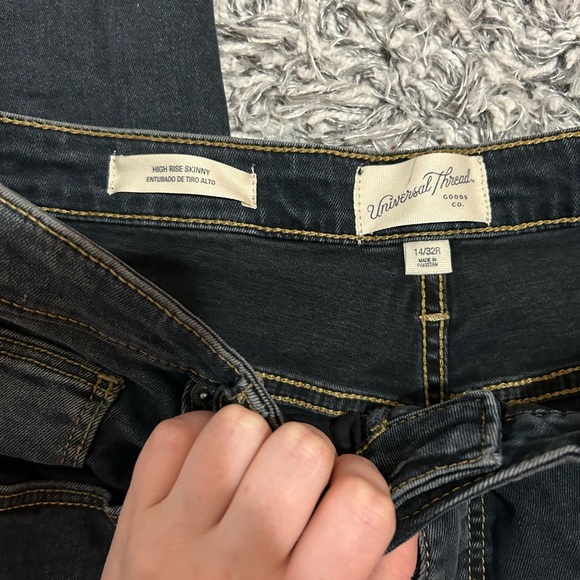 NWOT Universal Thread High Rise Skinny fit size 14 regular length - Picture 5 of 5
